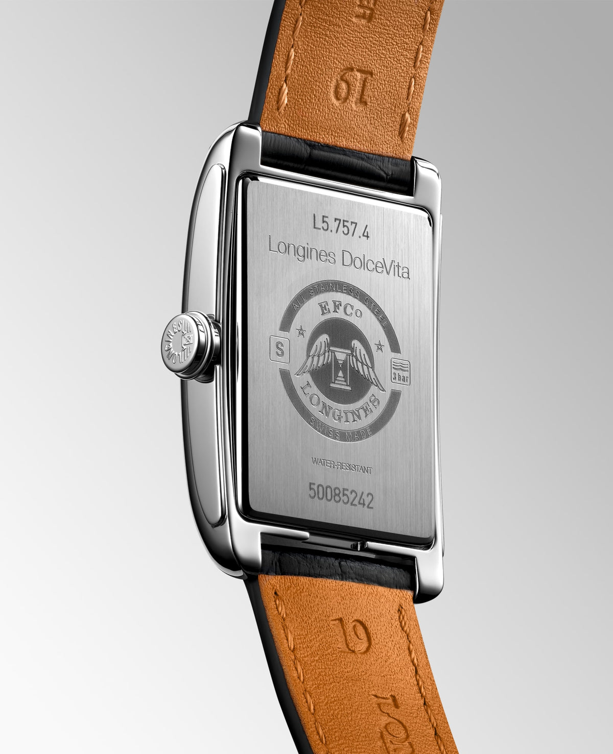 Longines DolceVita L5.757.4.71.0 Watch for Men - case-back view
