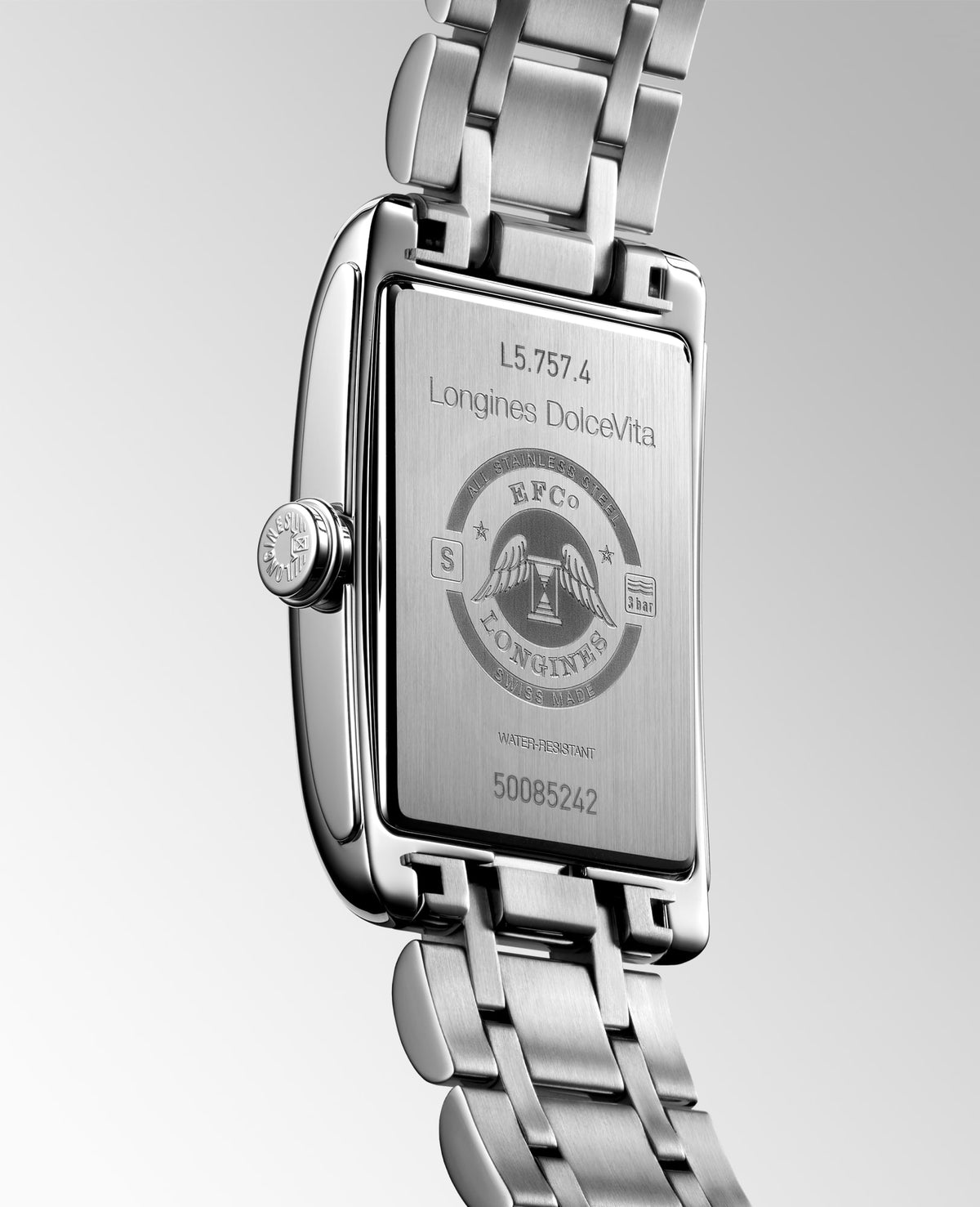 Longines DolceVita L5.757.4.71.6 Watch for Men - case-back view