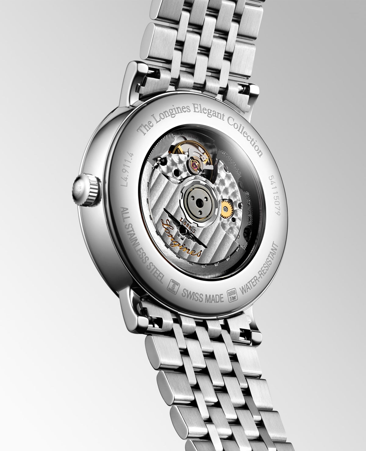 Longines Elegant Collection 41mm L4.911.4.11.6 Watch for Men - case-back view
