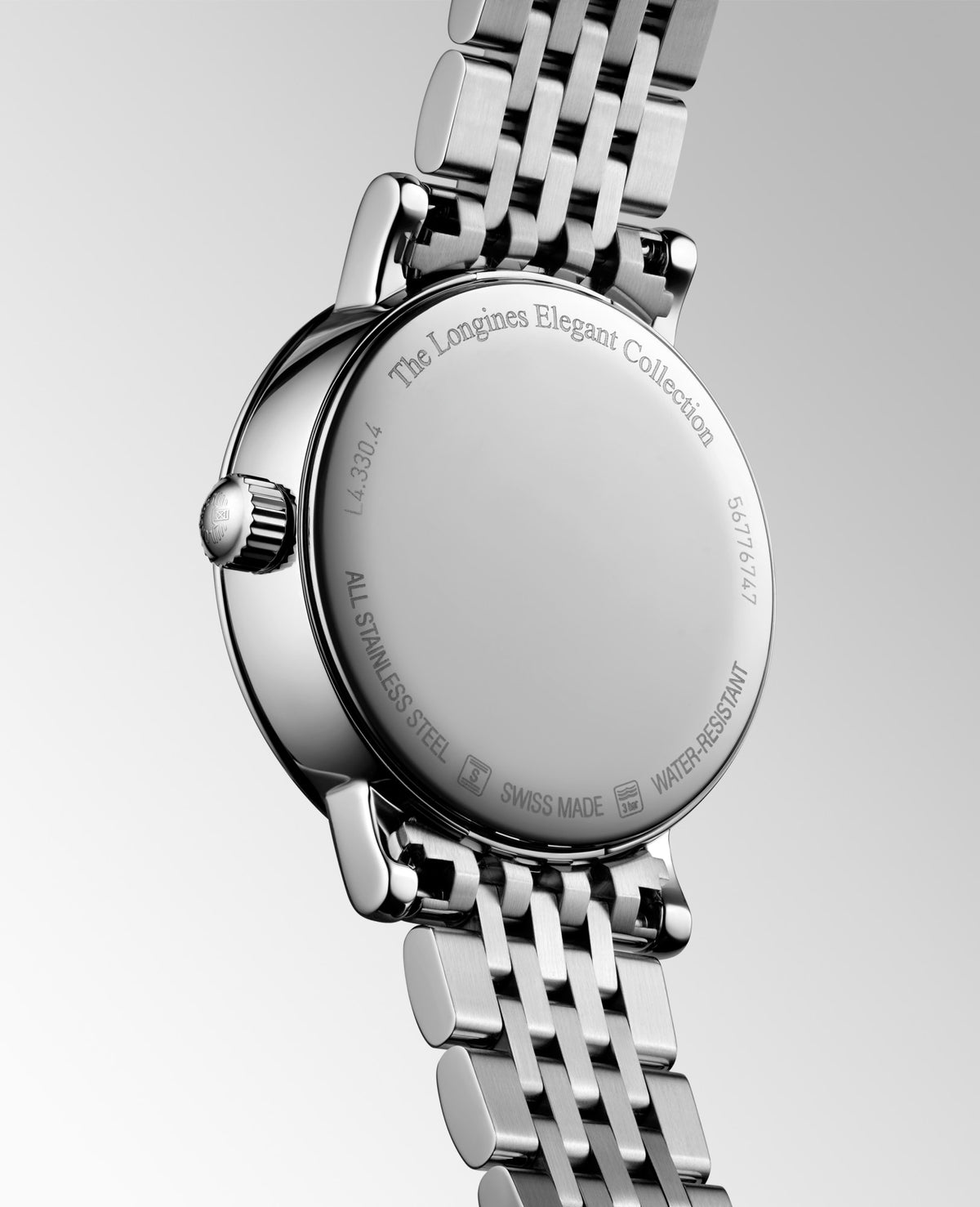 Longines Elegant Collection Moonphase 30mm L4.330.4.11.6 Watch for Women - case-back view