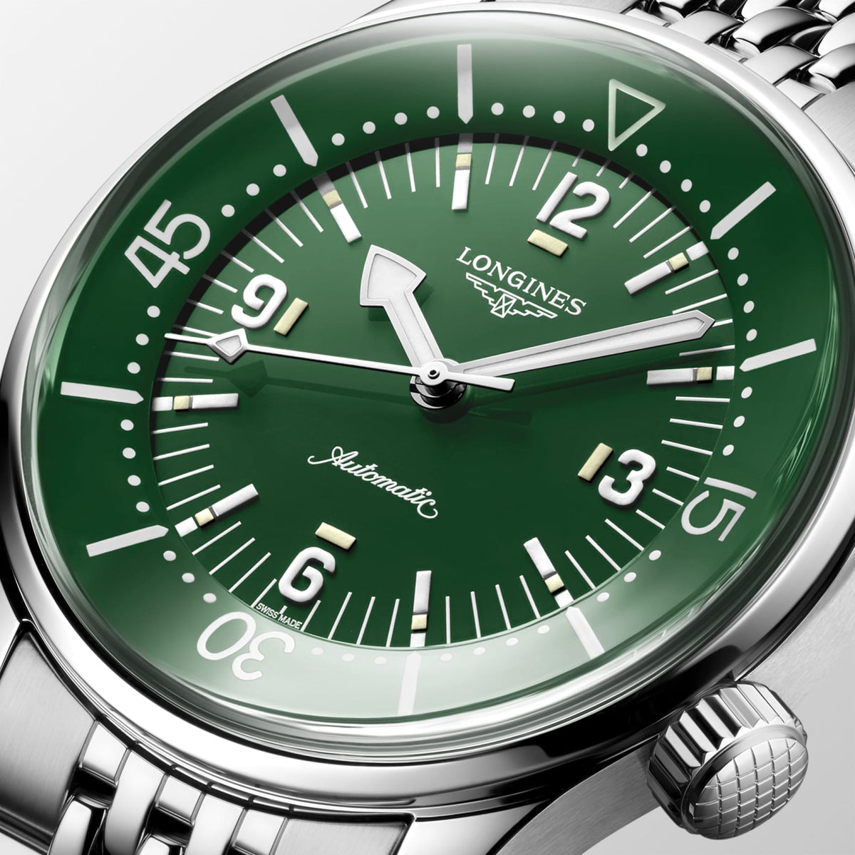 Longines Legend Diver 39mm L3.764.4.06.6 Unisex Watch - dial close-up