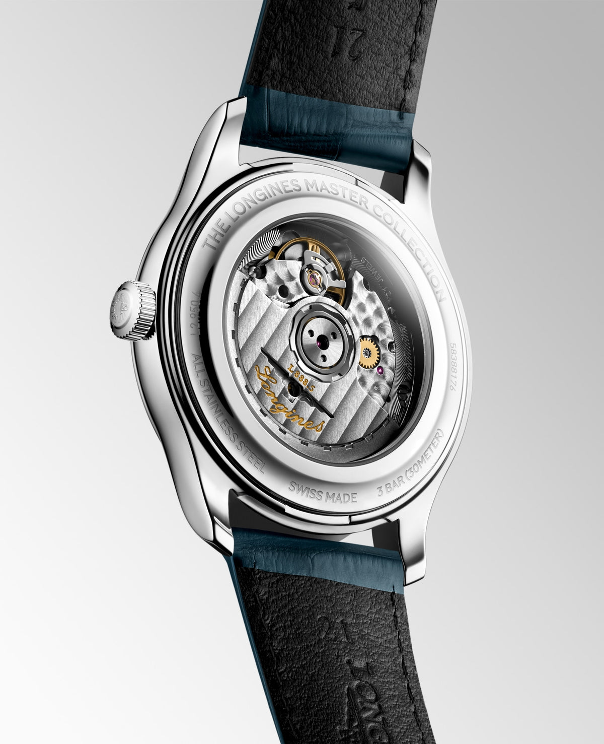 Longines Master Collection Arabic Dial 41mm L2.950.4.79.2 Watch for Men - case-back view