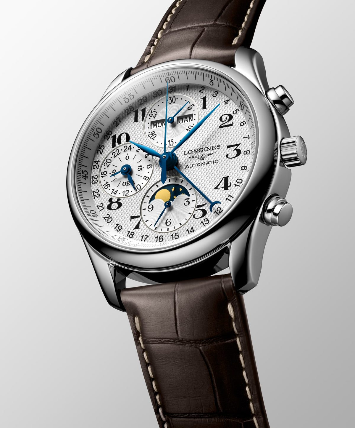 Longines Master Collection Chrono Moonphase 40mm L2.673.4.78.3 Watch for Men - dial view
