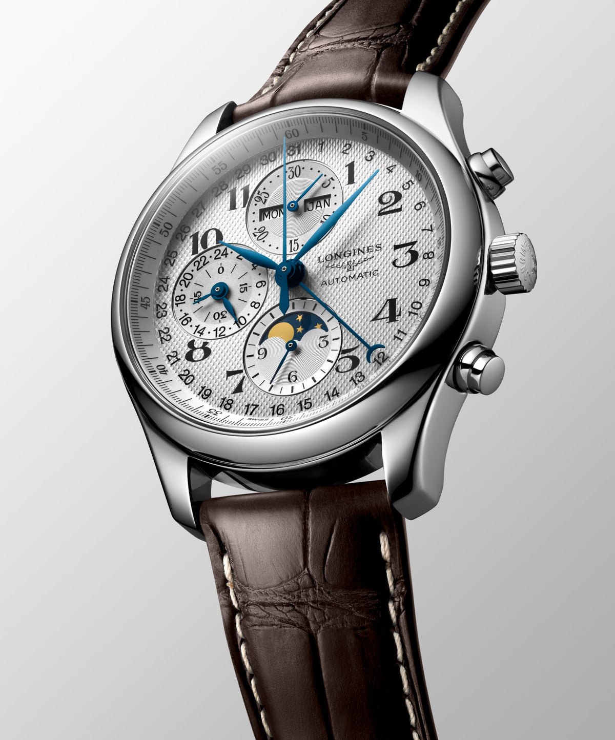 Longines Master Collection Chrono Moonphase 42mm L2.773.4.78.3 Watch for Men - dial view