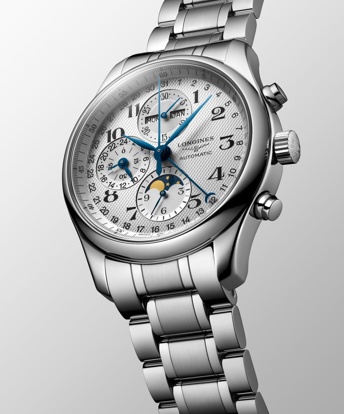 Longines Master Collection Chrono Moonphase 42mm L2.773.4.78.6 Watch for Men - dial view