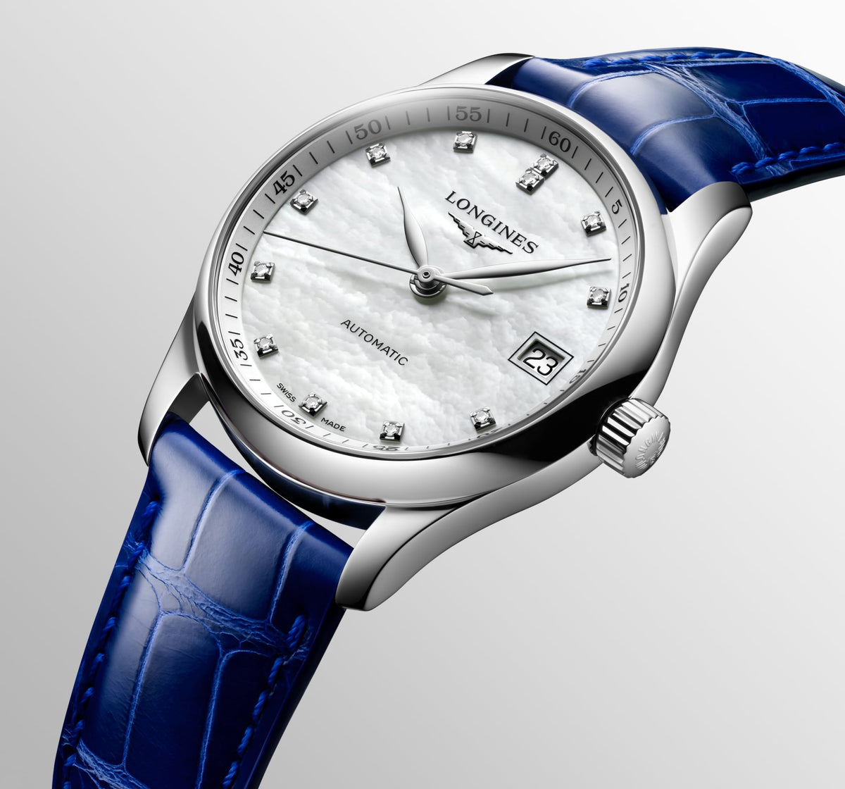 Longines Master Collection 34mm L2.357.4.87.0 Watch for Women - detail view