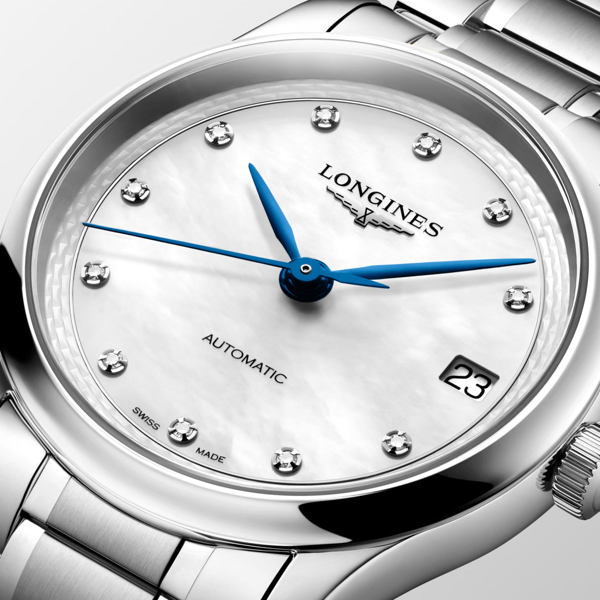 Longines Master Collection 34mm L2.450.4.87.6 Watch for Women - dial close-up