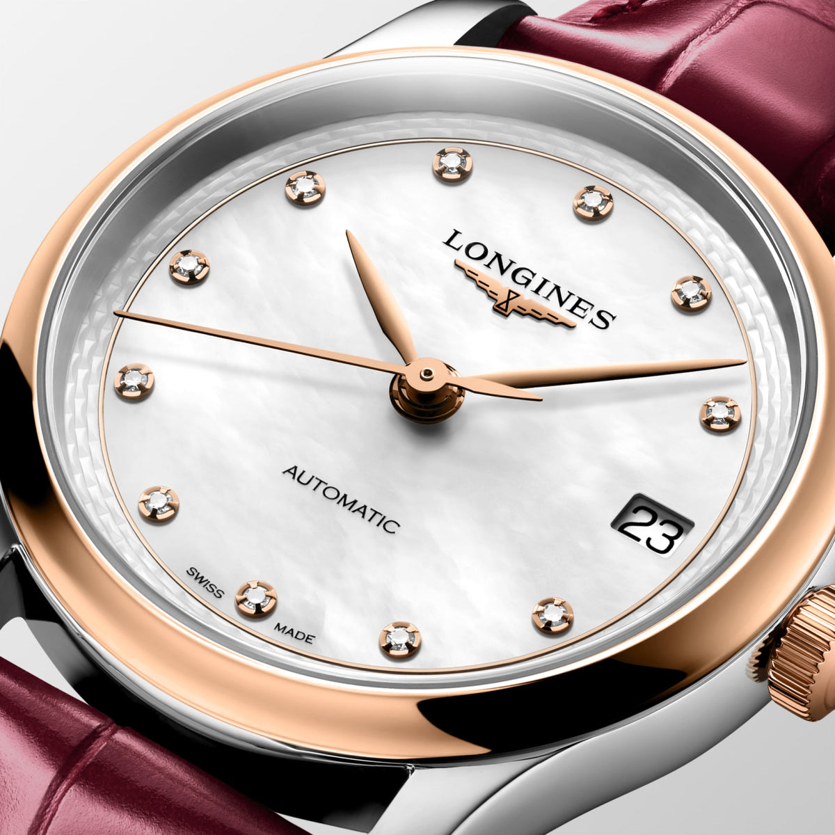 Longines Master Collection 34mm L2.450.5.89.2 Watch for Women - dial close-up