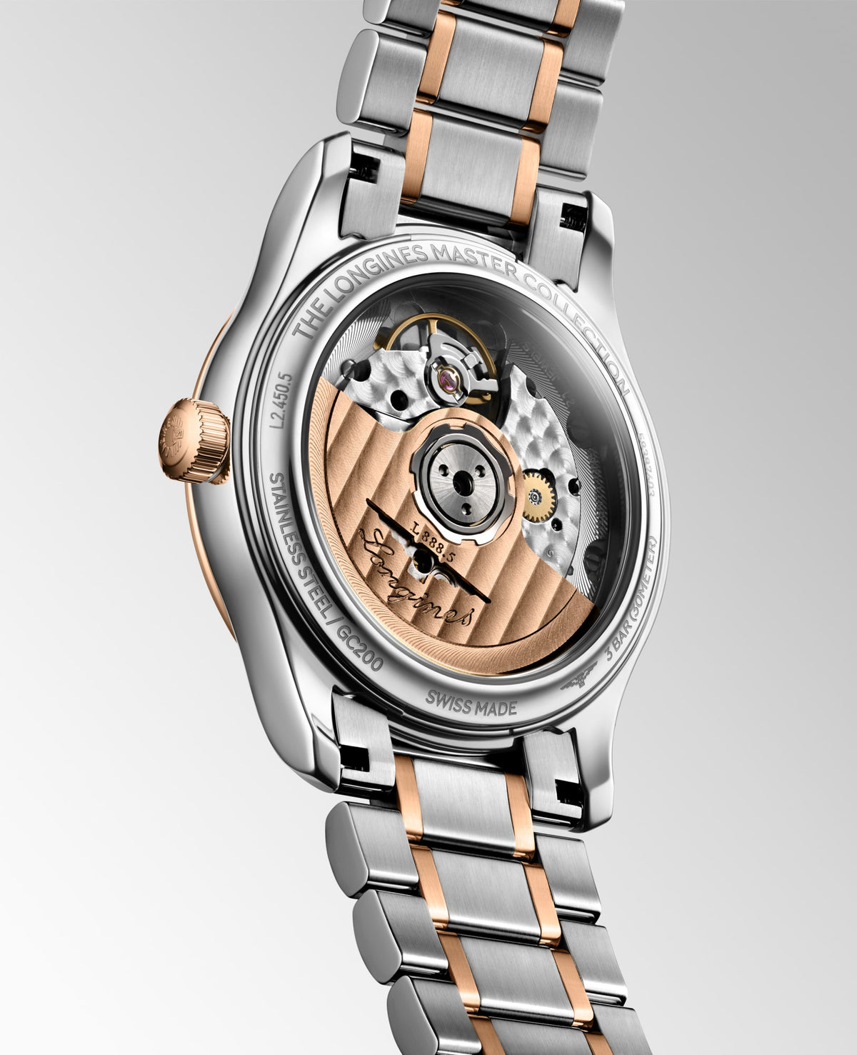 Longines Master Collection 34mm L2.450.5.89.7 Watch for Women - case-back view