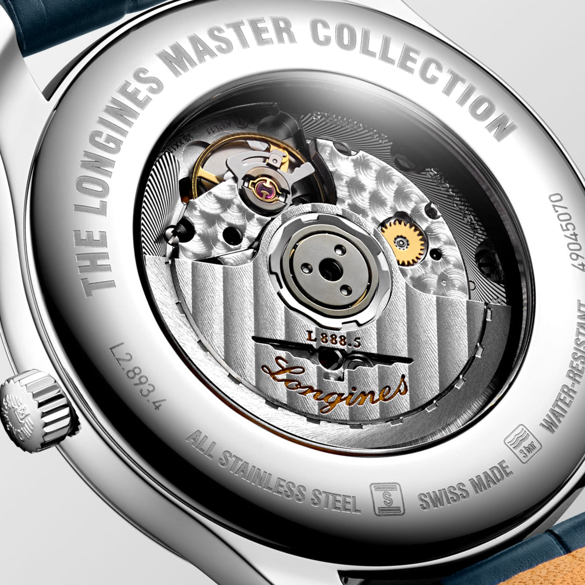 Longines Master Collection 42mm L2.893.4.79.2 Watch for Men - case-back close-up