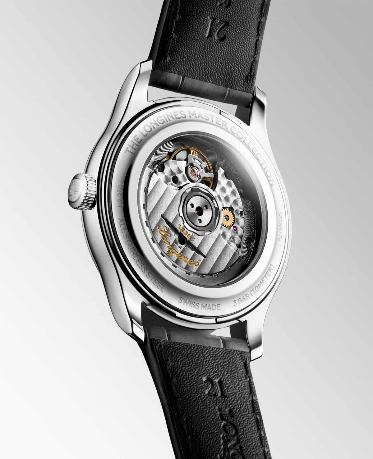 Longines Master Collection 41mm L2.950.4.99.2 Watch for Men - case-back view