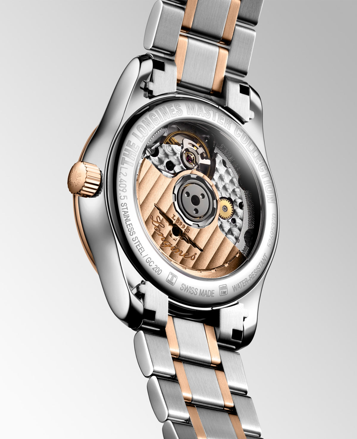Longines Master Collection Moonphase 34mm L2.409.5.89.7 Watch for Women - case-back view