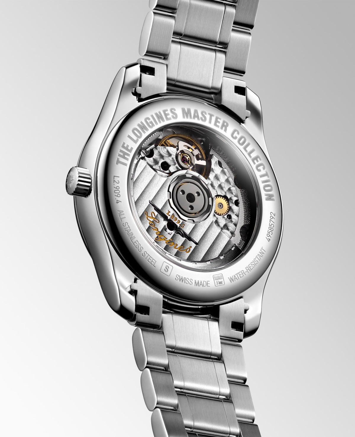 Longines Master Collection Moonphase 40mm L2.909.4.57.6 Watch for Men - case-back view