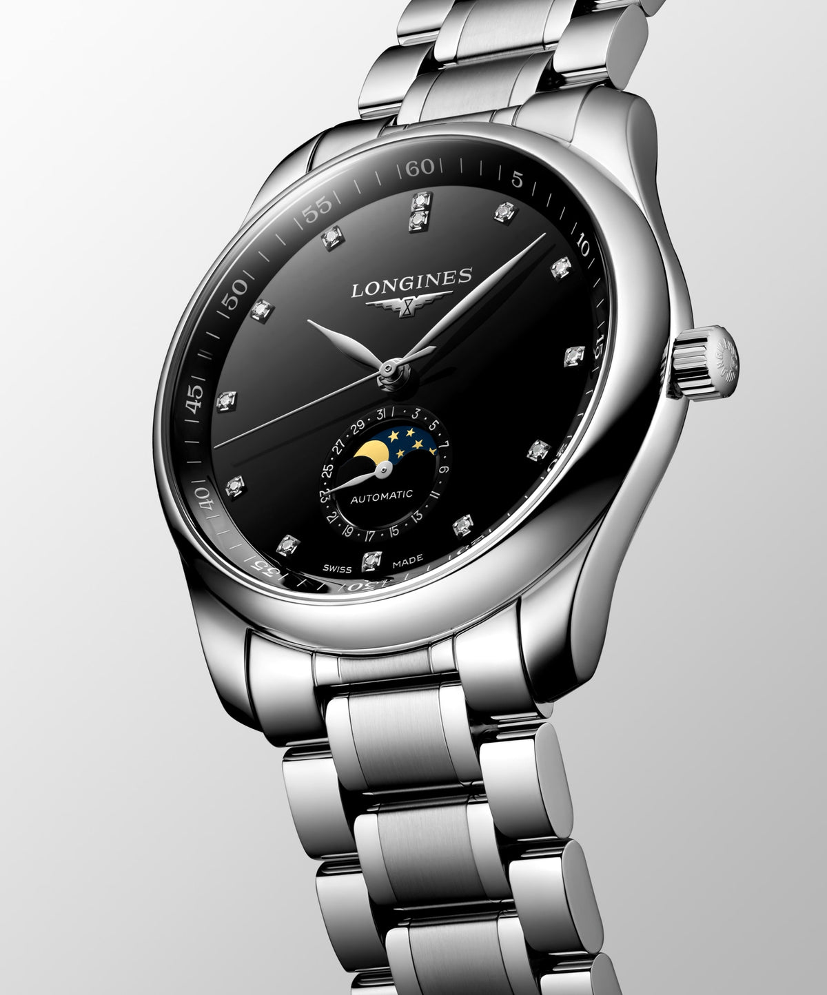 Longines Master Collection Moonphase 40mm L2.909.4.57.6 Watch for Men - dial view