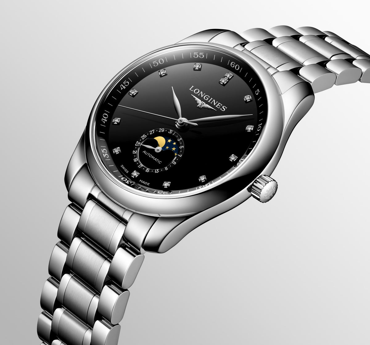 Longines Master Collection Moonphase 40mm L2.909.4.57.6 Watch for Men - detail view