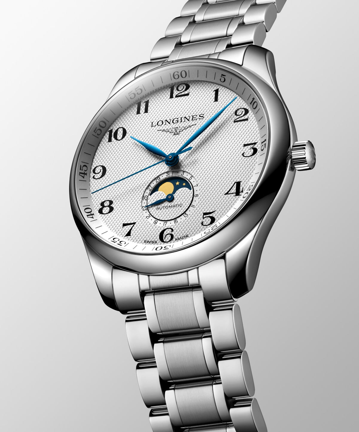 Longines Master Collection Moonphase 42mm L2.919.4.78.6 Watch for Men - dial view