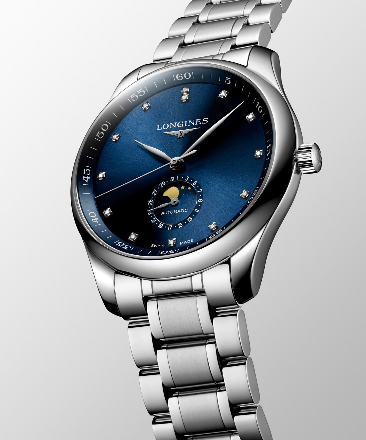 Longines Master Collection Moonphase 42mm L2.919.4.97.6 Watch for Men - dial view
