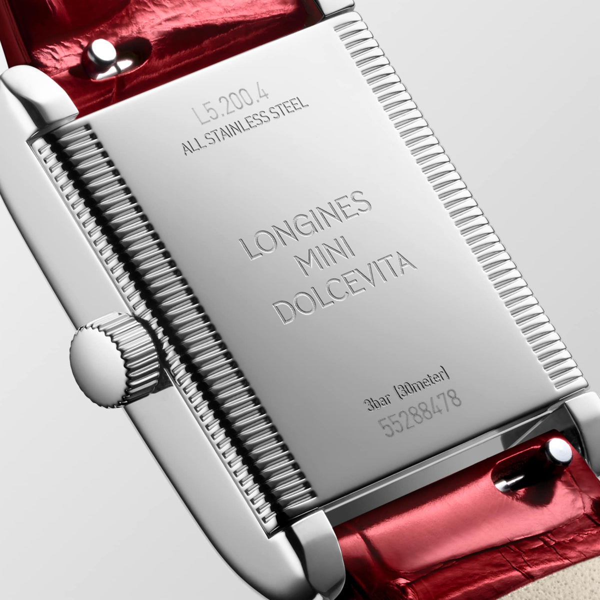 Longines Mini DolceVita L5.200.4.71.5 Watch for Women - case-back close-up