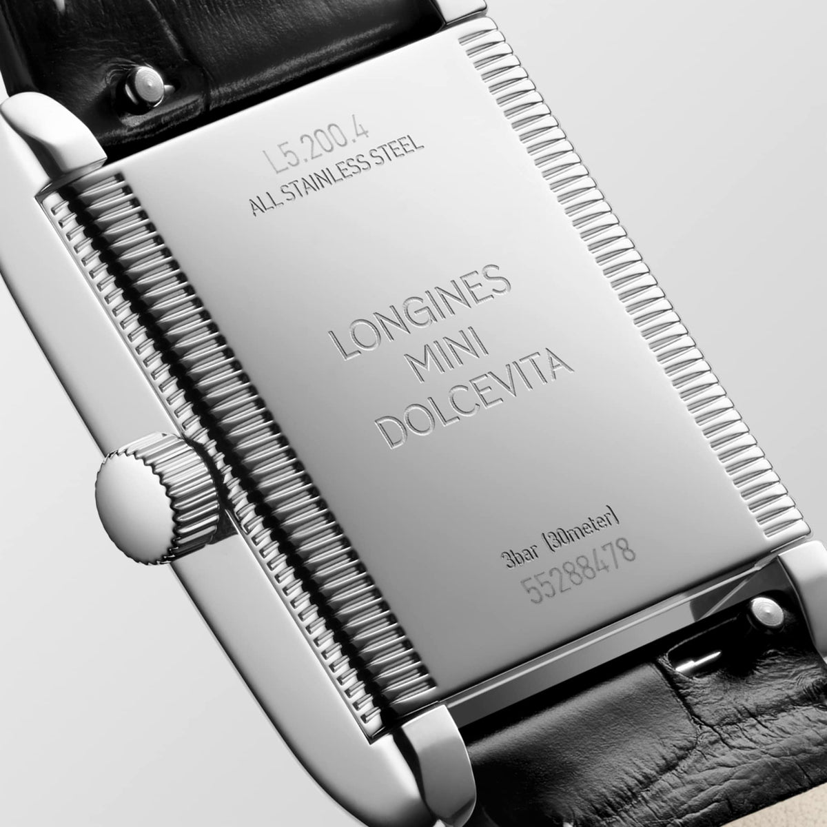 Longines Mini DolceVita L5.200.4.75.2 Watch for Women - case-back close-up