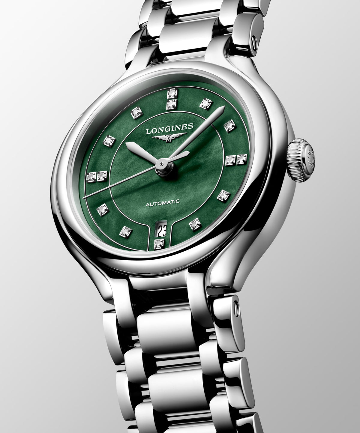 Longines PrimaLuna 30mm L8.123.4.07.6 Watch for Women - dial view