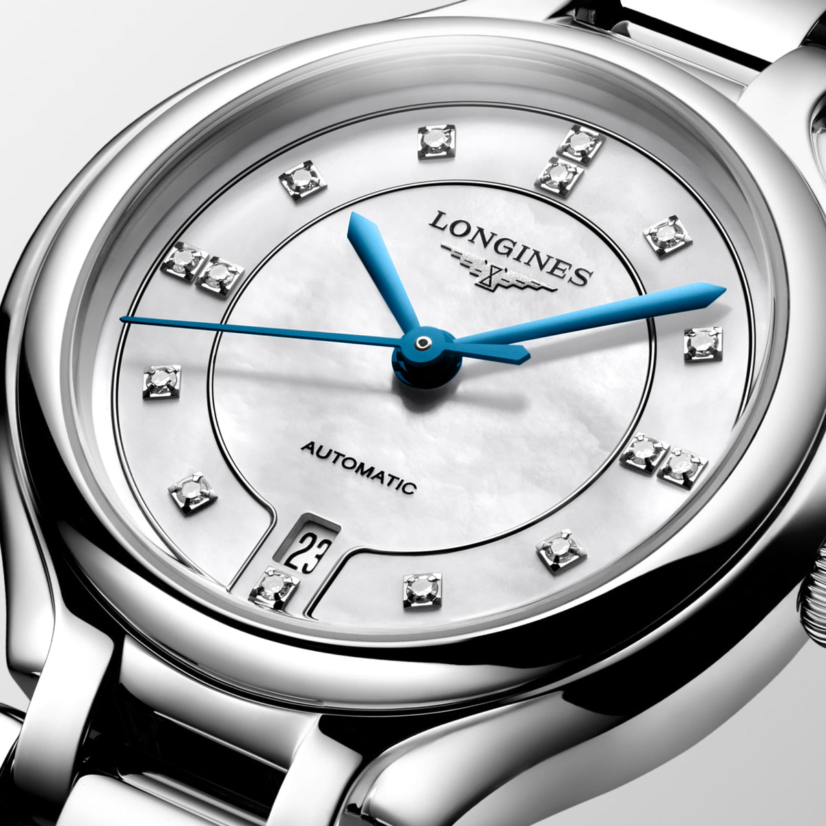 Longines PrimaLuna 30mm L8.123.4.87.6 Watch for Women - dial close-up