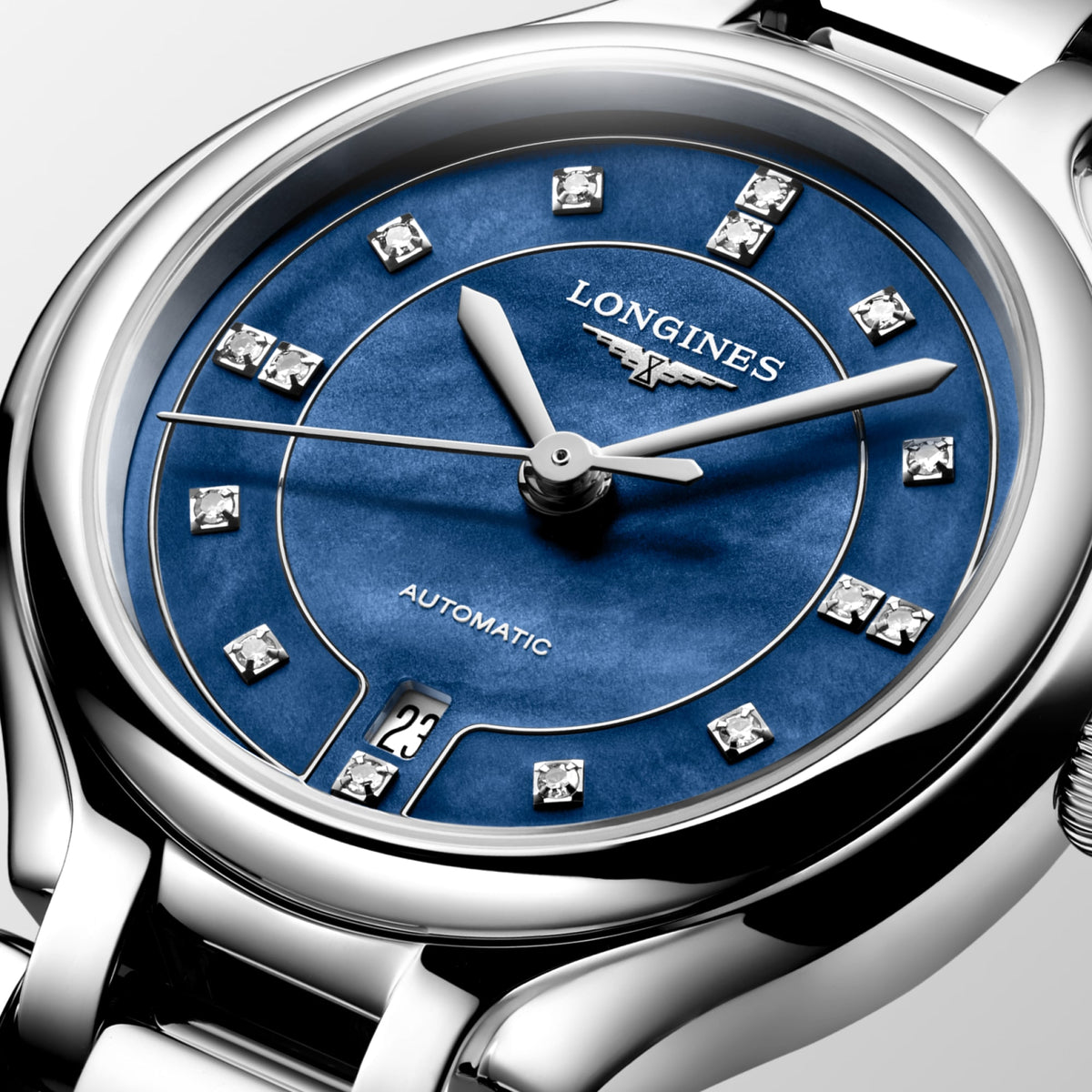 Longines PrimaLuna 30mm L8.123.4.97.6 Watch for Women - dial close-up