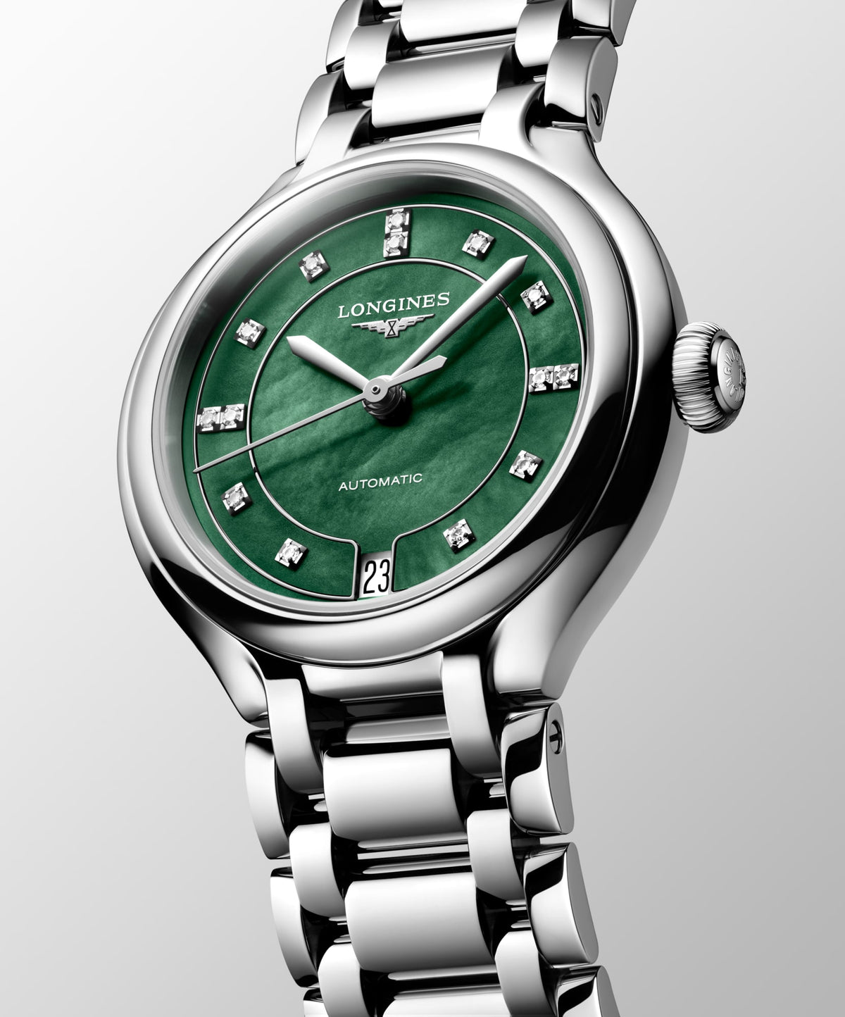 Longines PrimaLuna 34mm L8.124.4.07.6 Watch for Women - dial view
