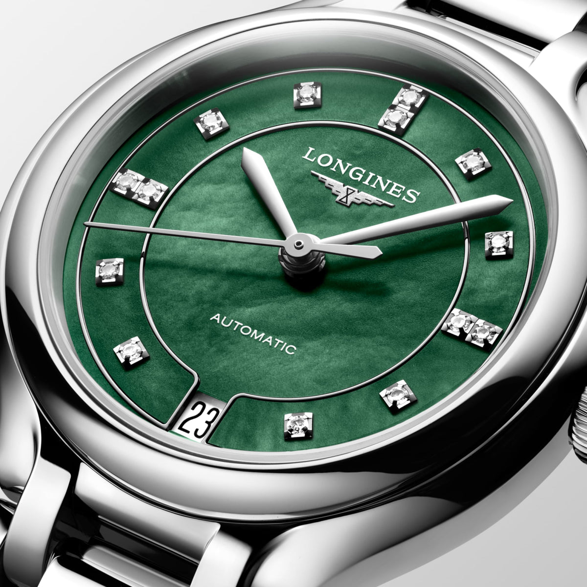 Longines PrimaLuna 34mm L8.124.4.07.6 Watch for Women - dial close-up
