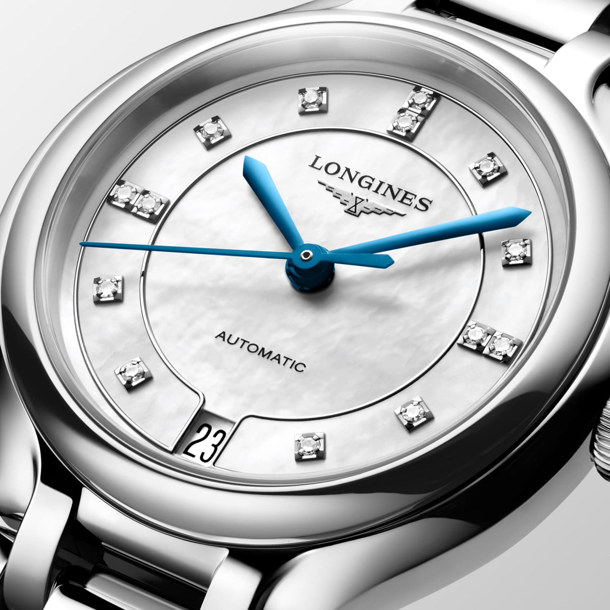 Longines PrimaLuna 34mm L8.124.4.87.6 Watch for Women - dial close-up