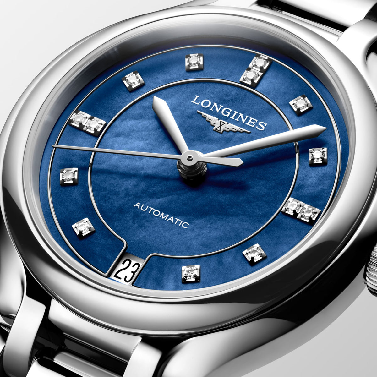 Longines PrimaLuna 34mm L8.124.4.97.6 Watch for Women - dial close-up