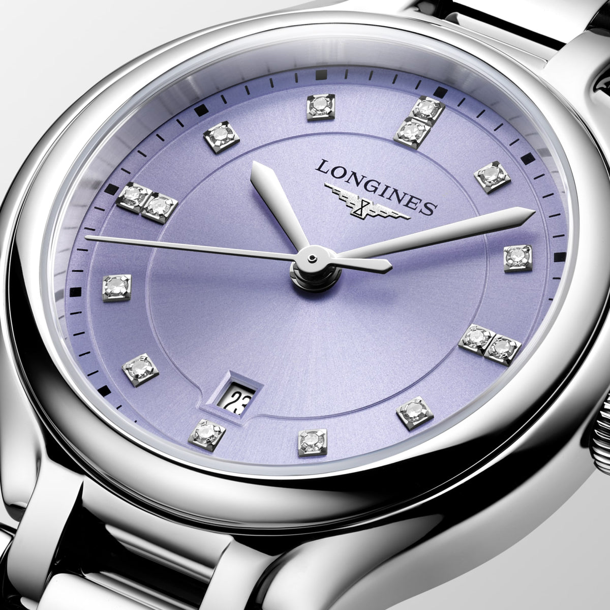 Longines PrimaLuna 30mm L8.142.4.07.6 Watch for Women - dial close-up