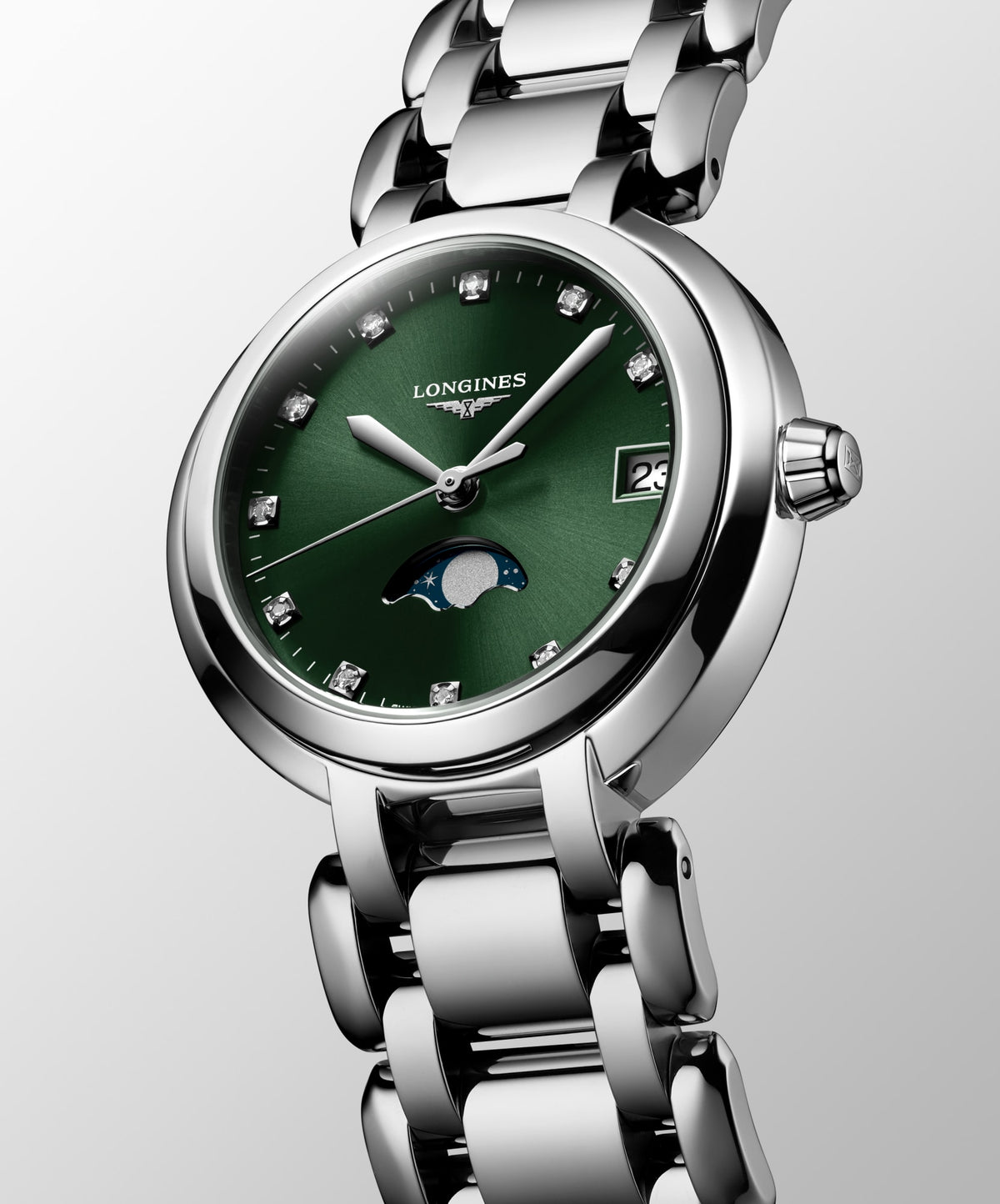Longines PrimaLuna Moonphase 30.5mm L8.115.4.67.6 Watch for Women - dial view