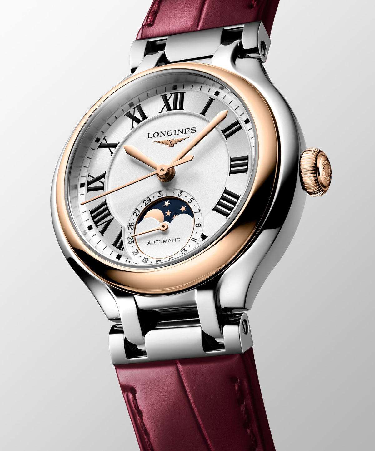 Longines PrimaLuna Moonphase 34mm L8.126.5.71.2 Watch for Women - dial view