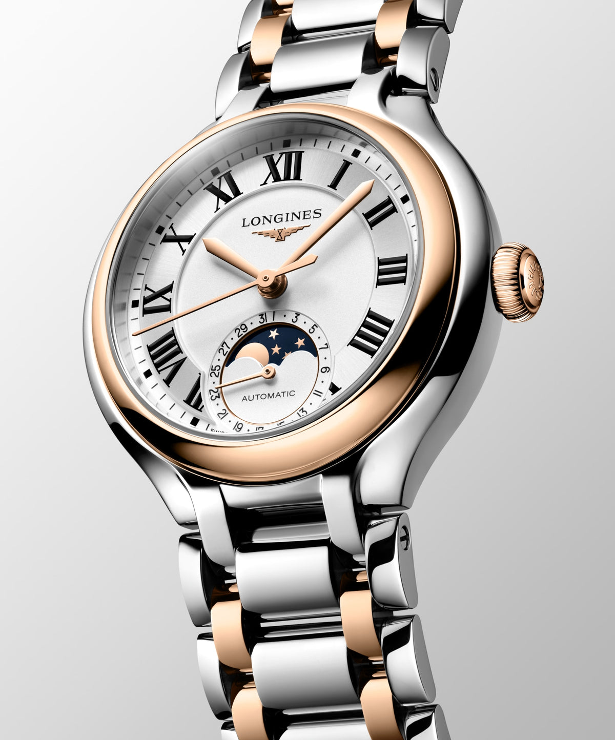 Longines PrimaLuna Moonphase 34mm L8.126.5.71.7 Watch for Women - dial view