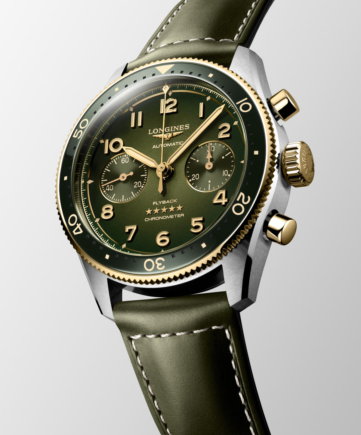 Longines Spirit Flyback 42mm L3.821.5.53.2 Watch for Men - dial view