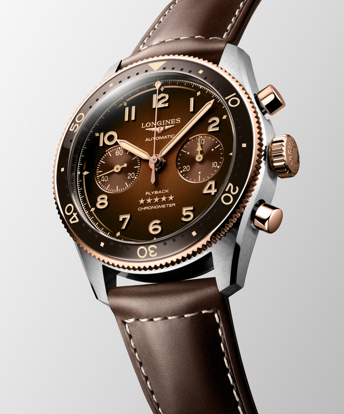Longines Spirit Flyback 42mm L3.821.5.59.2 Watch for Men - dial view