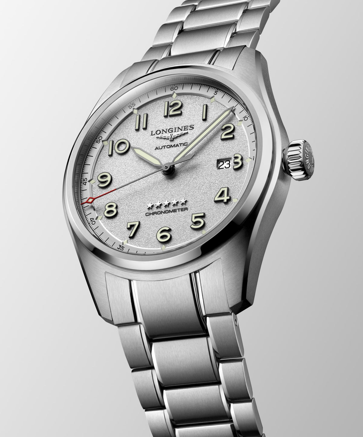 Longines Spirit 42mm L3.811.4.73.6 Watch for Men - dial view