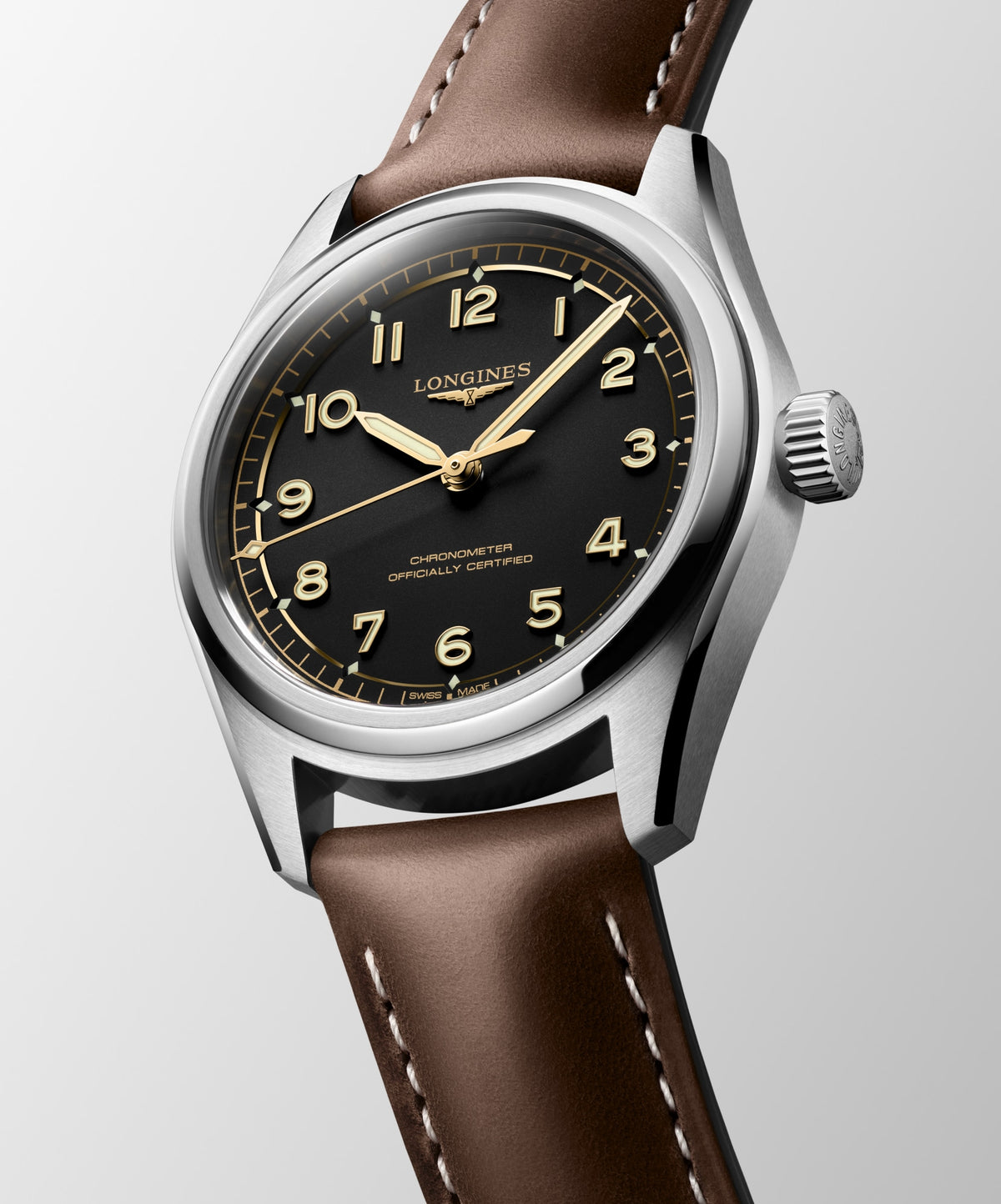 Longines Spirit Pilot 39mm L3.809.4.53.2 Unisex Watch - dial view