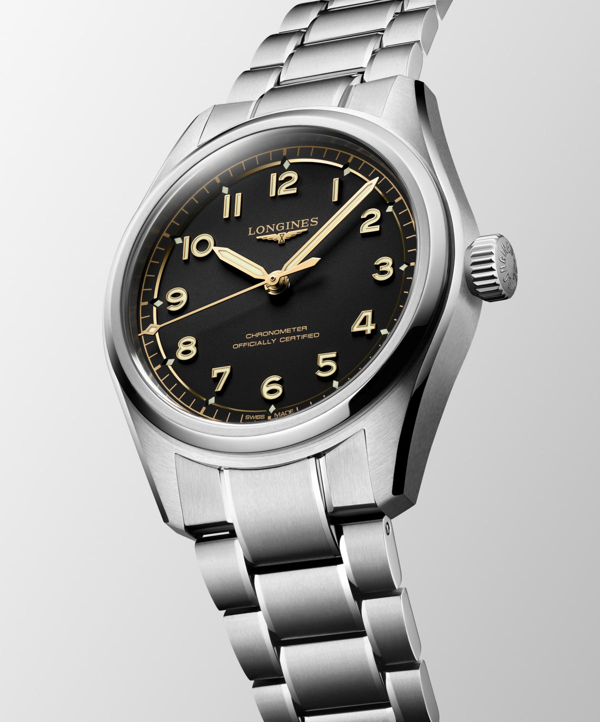 Longines Spirit Pilot 39mm L3.809.4.53.6 Unisex Watch - dial view