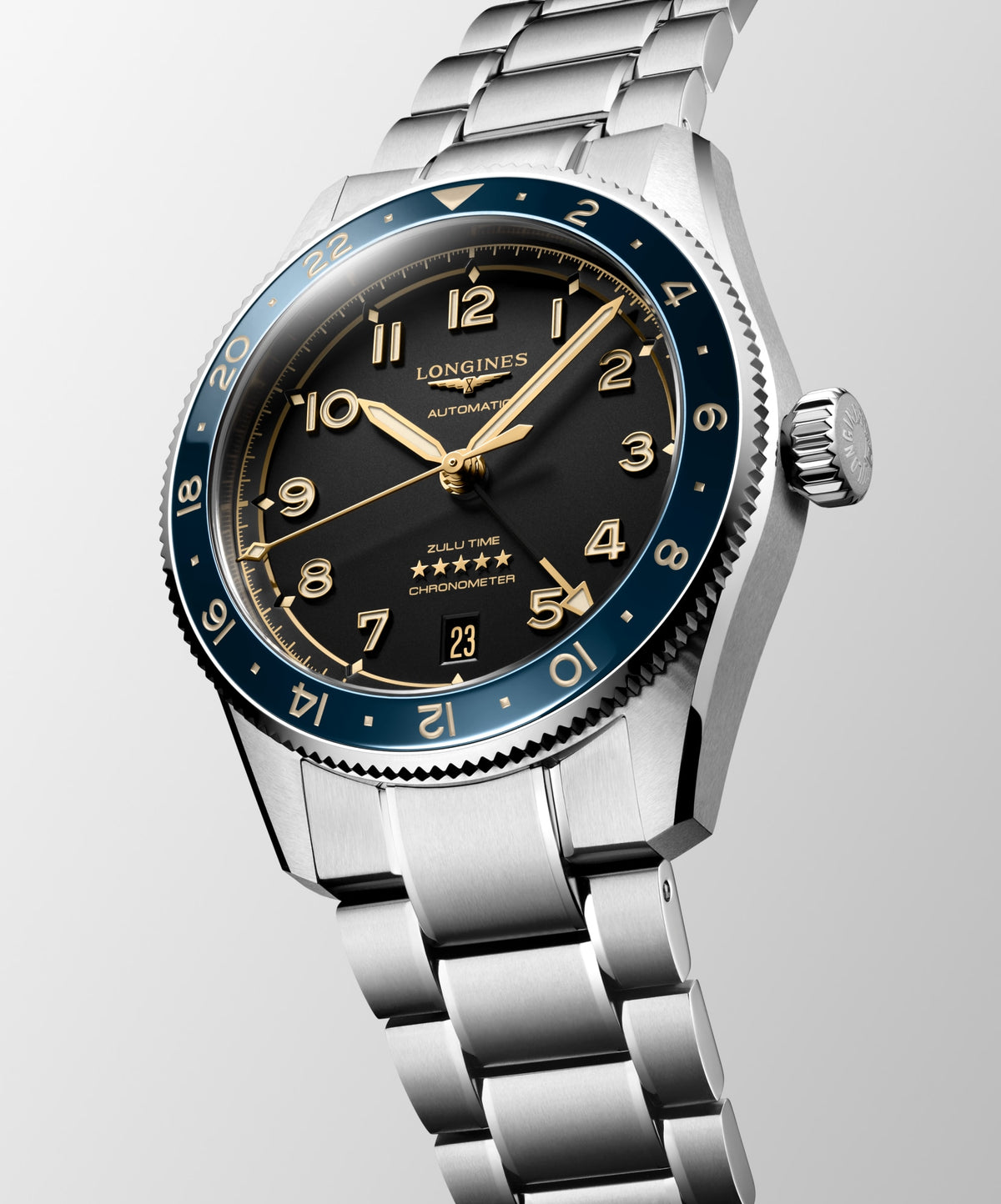 Longines Spirit Zulu Time 39mm L3.802.4.60.6 Unisex Watch - dial view