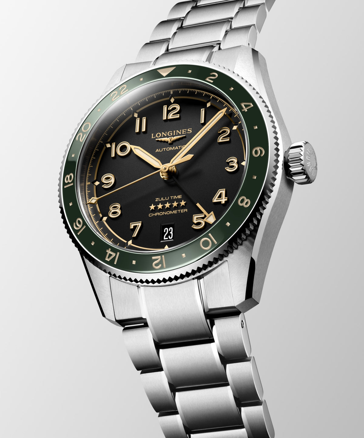 Longines Spirit Zulu Time 39mm L3.802.4.63.6 Unisex Watch - dial view