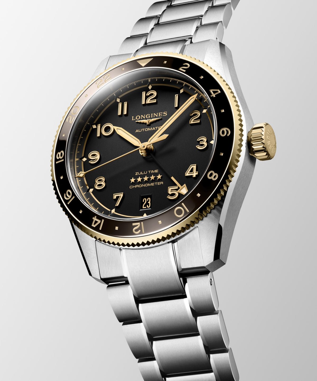 Longines Spirit Zulu Time 39mm L3.802.5.53.6 Unisex Watch - dial view