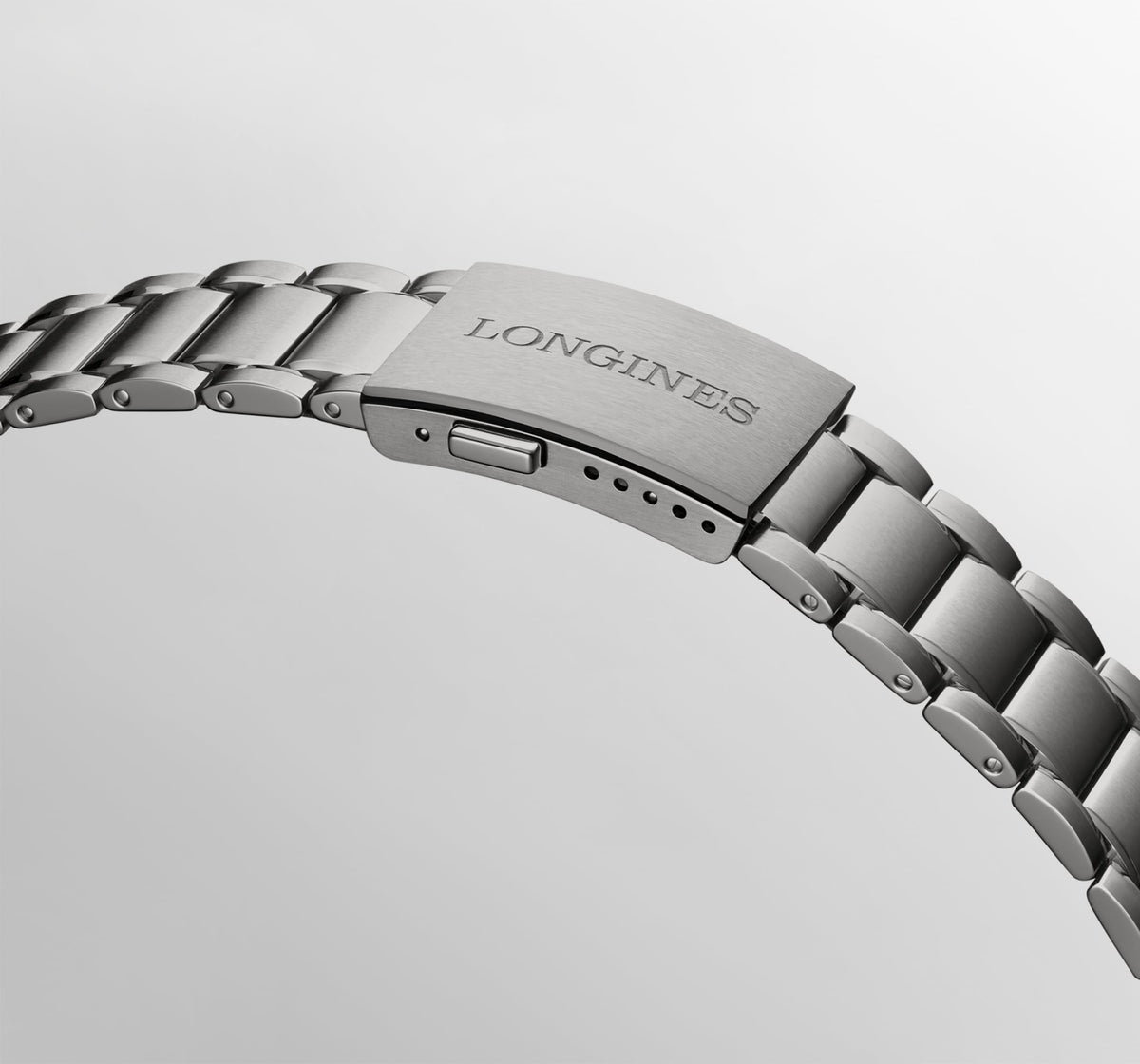 Longines Spirit Zulu Time Titanium 39mm L3.802.1.53.6 Unisex Watch - clasp view