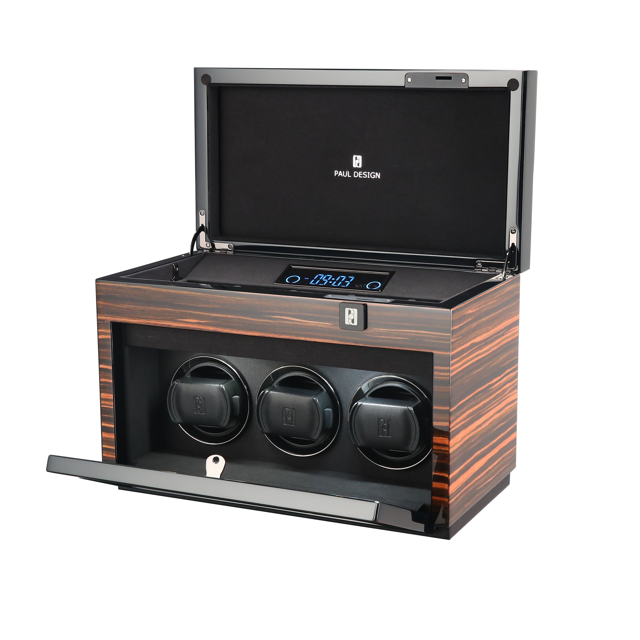PAUL DESIGN GENTLEMEN 3+5 Macassar Watch Winder
