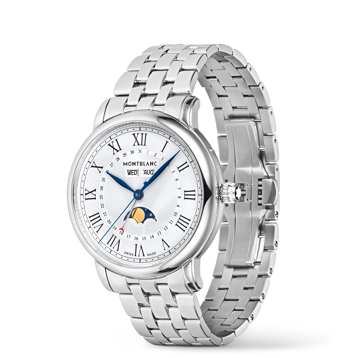 Montblanc Star Legacy Full Calendar 42 mm MB128677, silver-white dial, stainless steel bracelet – view 3 of 6