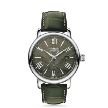Montblanc Star Legacy Automatic Date 43 mm Limited Edition MB132948, green dial, leather strap – view 1 of 6