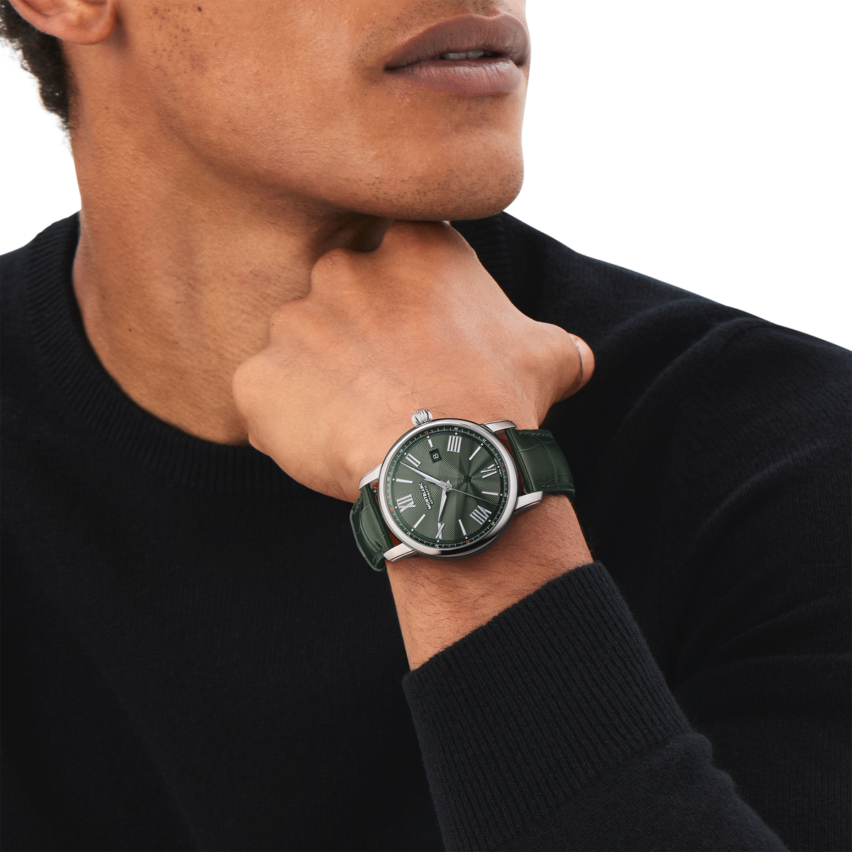 Montblanc Star Legacy Automatic Date 43 mm Limited Edition MB132948, green dial, leather strap – view 2 of 6