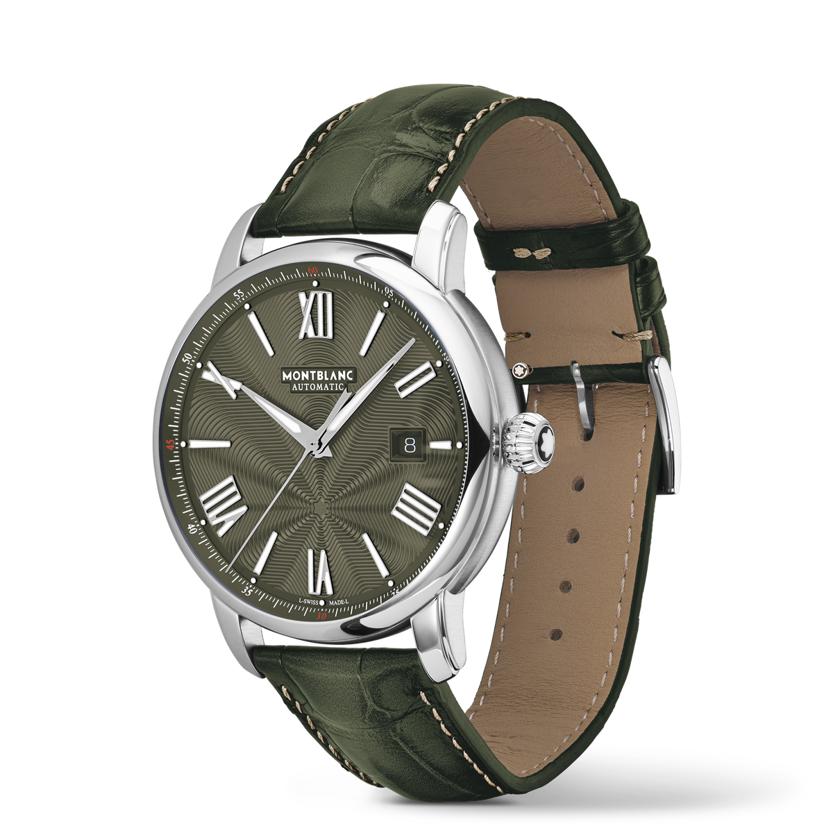 Montblanc Star Legacy Automatic Date 43 mm Limited Edition MB132948, green dial, leather strap – view 4 of 6