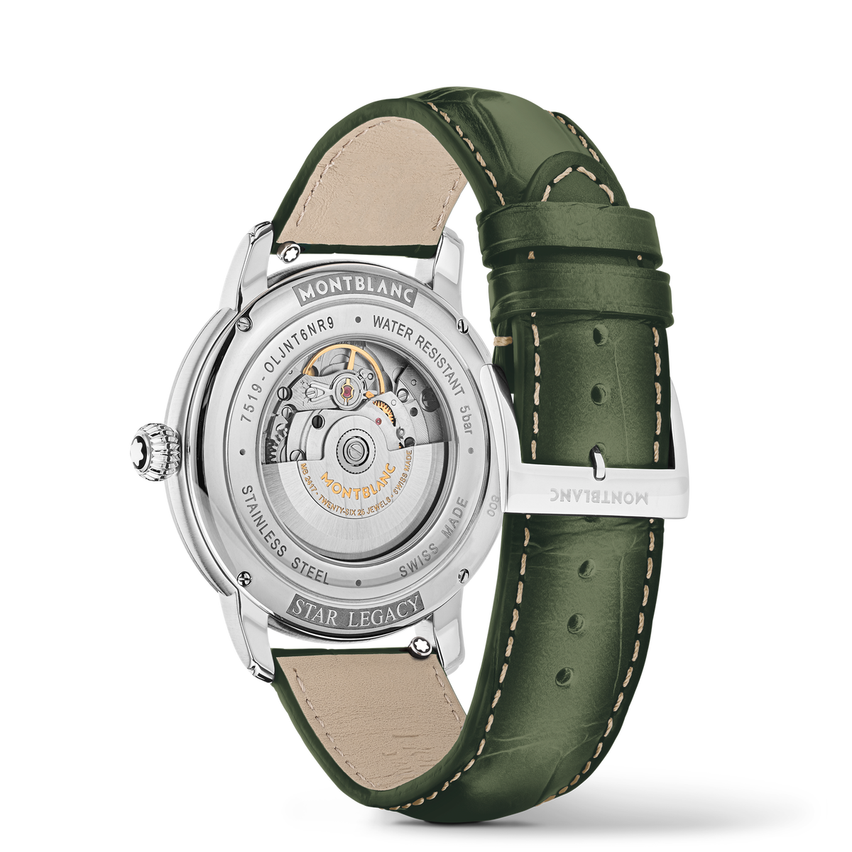 Montblanc Star Legacy Automatic Date 43 mm Limited Edition MB132948, green dial, leather strap – view 5 of 6