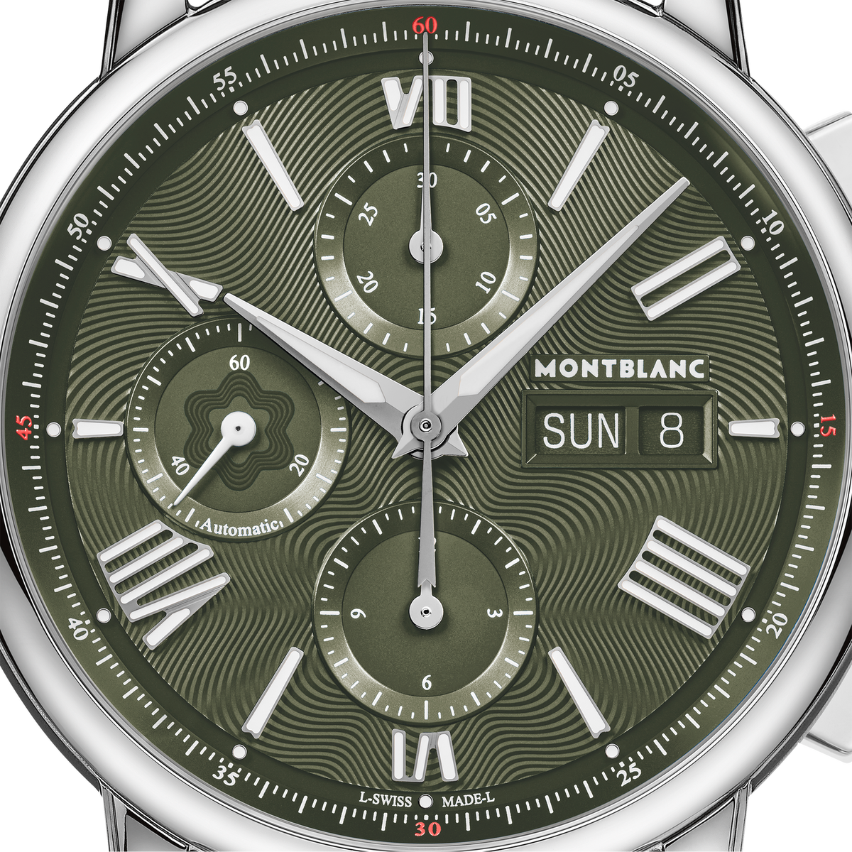 Montblanc Star Legacy Chronograph Day & Date Limited Edition MB132950, green dial, leather strap – view 5 of 7
